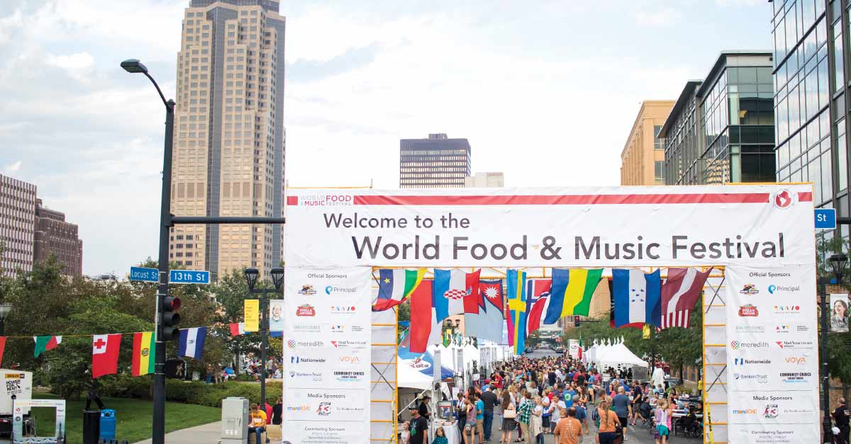 14th World Food & Music Festival Returns to Downtown DSM